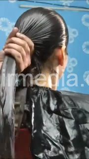 9149 Heavy Hair oiling of my girlfriend