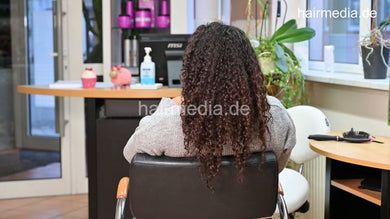 1220 Juanita curly hair by barber backward