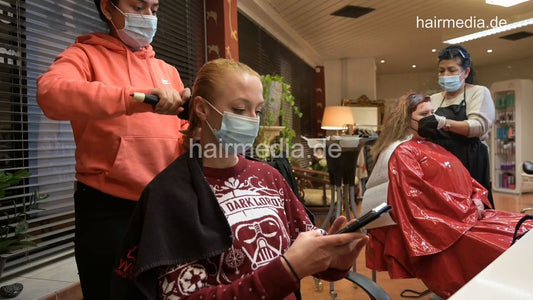 1183 Juli introduction 2 salon wet set by student barberette