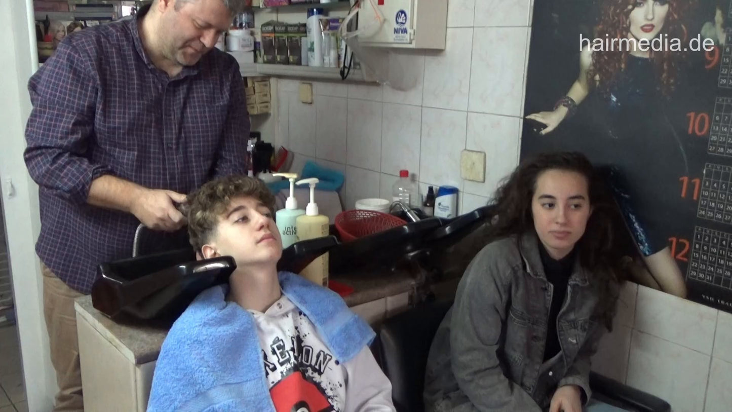 2023 LazarZ in braces gagged 1 shampoo by barber backward sister controlled