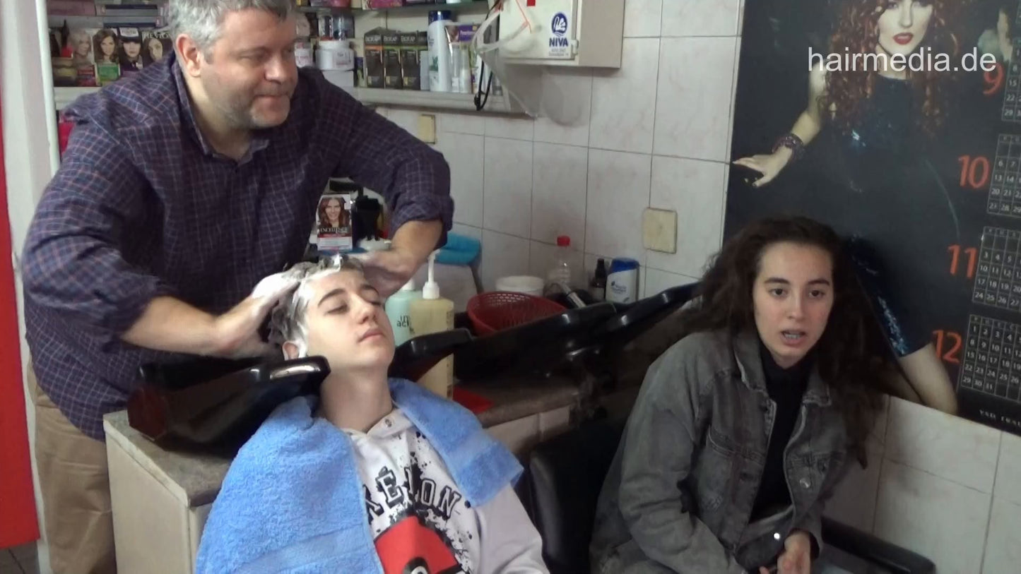 2023 LazarZ in braces gagged 1 shampoo by barber backward sister controlled