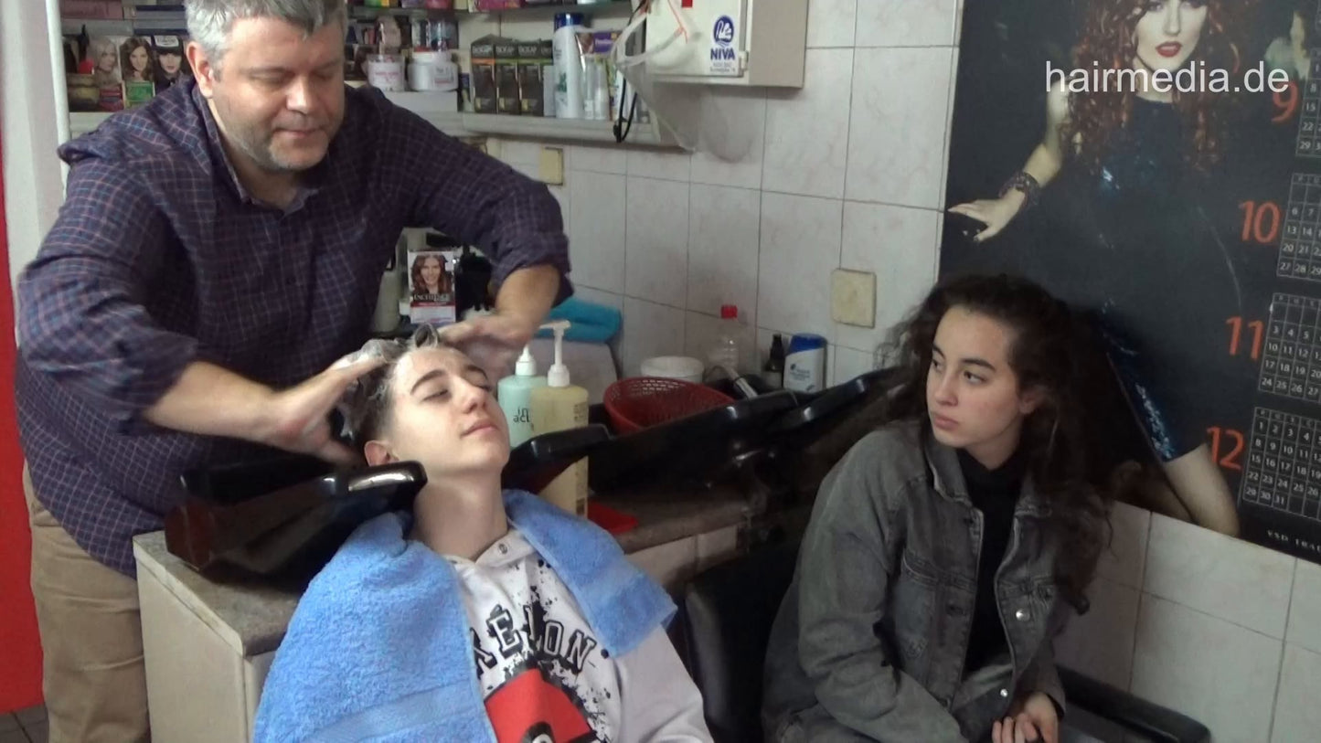 2023 LazarZ in braces gagged 1 shampoo by barber backward sister controlled