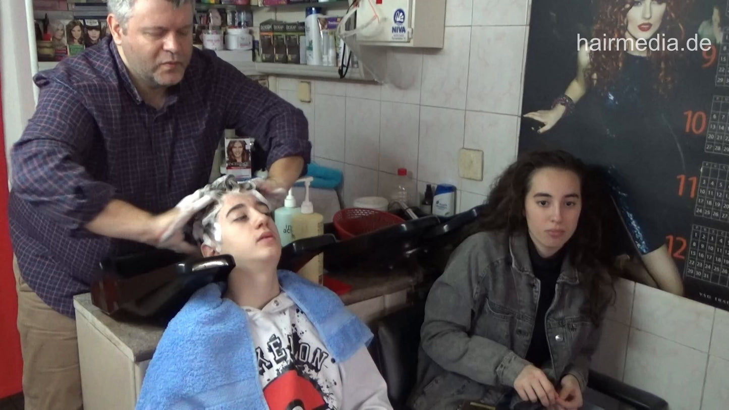 2023 LazarZ in braces gagged 1 shampoo by barber backward sister controlled