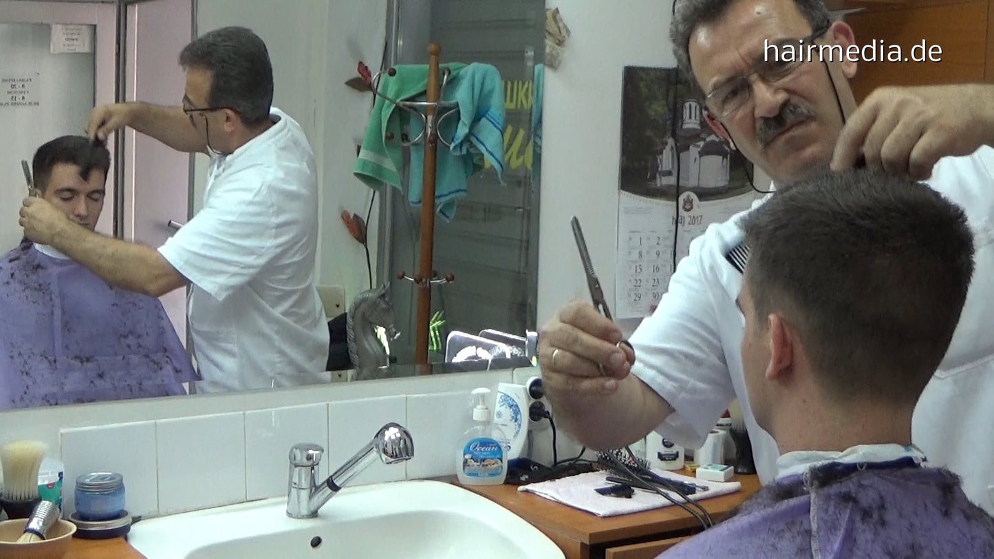 2005 Marco haircut, shave, strong shampoo forward