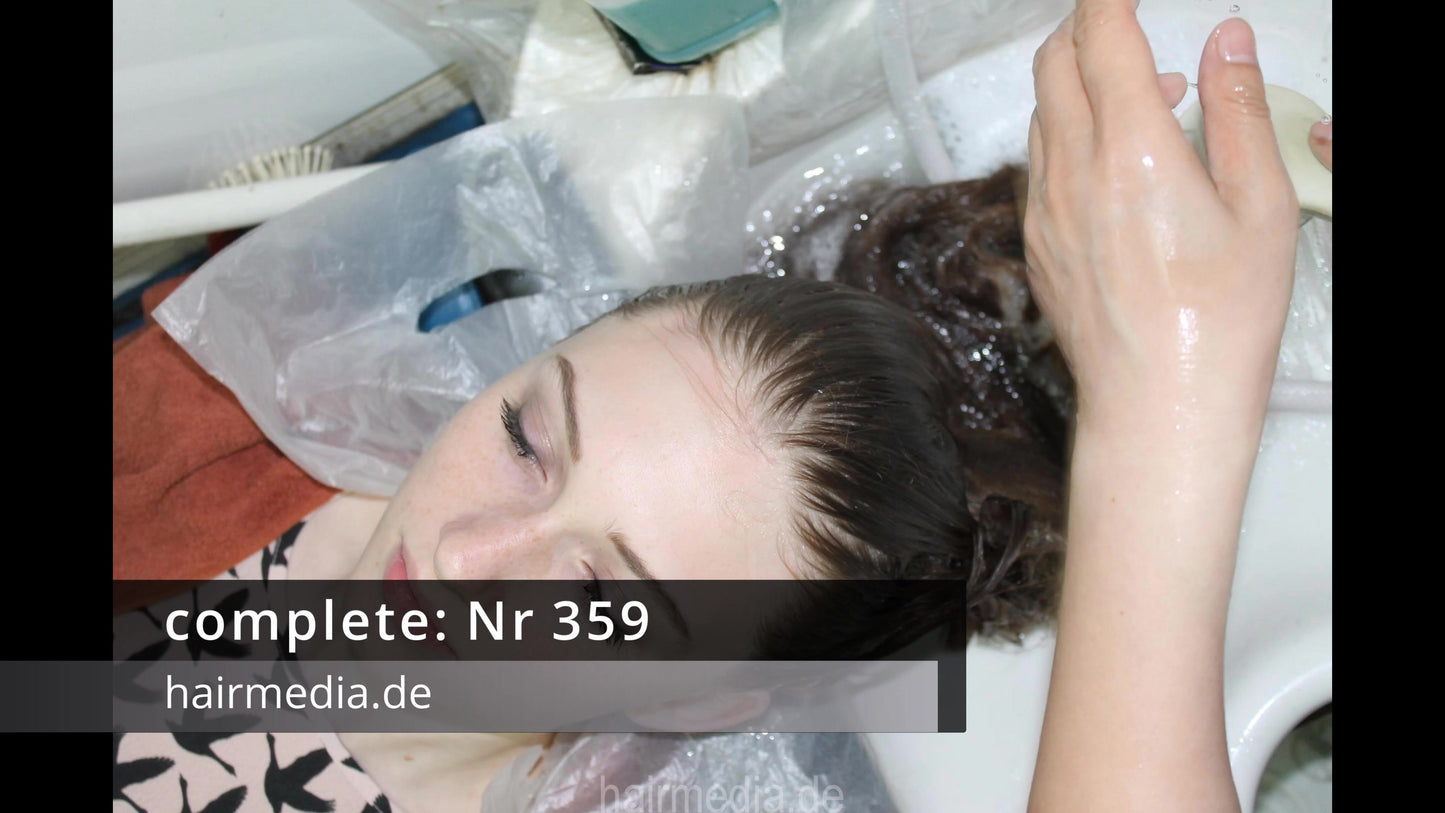359 Maryna Polkanova asian salon shampooing haircare session 4K slideshow
