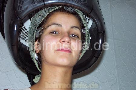h015 Angelina teen forward salon hairwash and vintage wet set by old barberette in Thuringia
