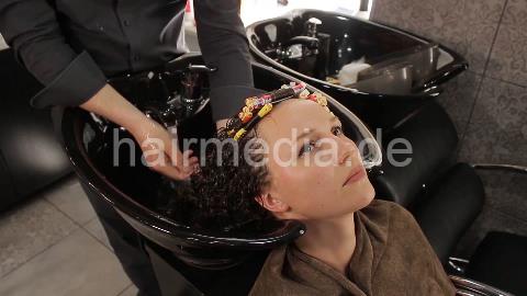 7200 Ukrainian lady complete perm by Ukrainian barber