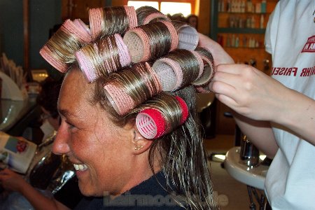 6206 Sabine smoking wet set velcro rollers