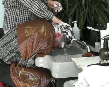 230 male by Nico shampoo forward barbershop bowl