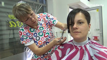 Load image into Gallery viewer, 8401 SanjaM June22 1 dry cut buzzcut in barbershop by female barber JelenaB