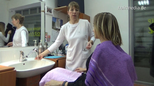 538 Serbian Stewardess Annie forward wash by barber JelenaB