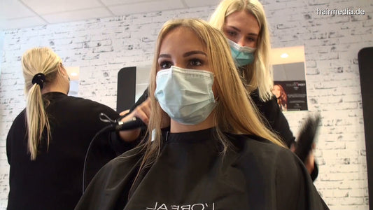 4115 TabeaH  Balayage torture Part 3, haircut and blow 33 min HD video for download