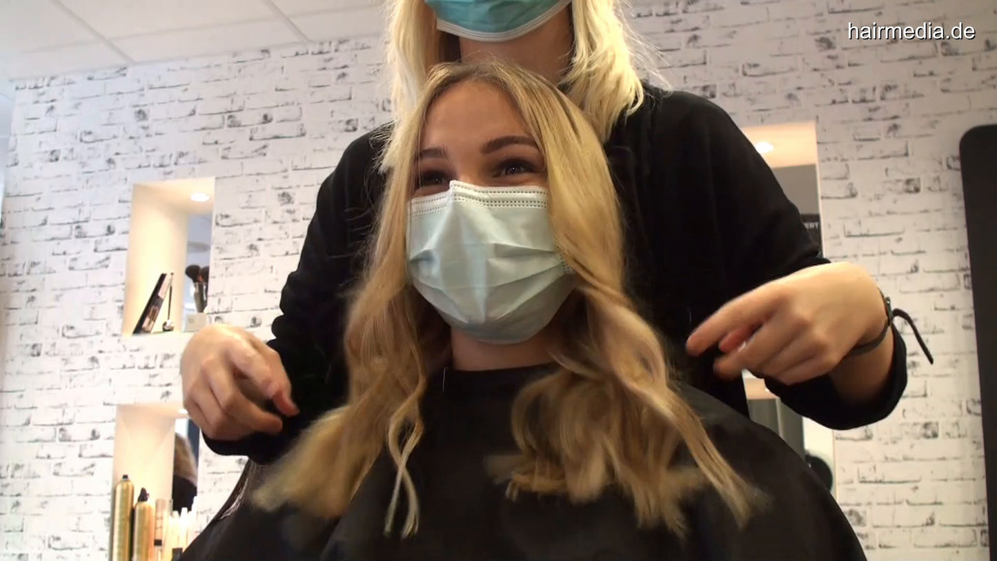 4115 TabeaH Balayage torture Part 3, haircut and blow 33 min HD video for download