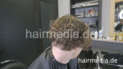 7200 Maria Kucher short hair perm Part 2 by Ukrainian barber