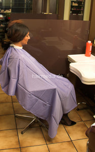 a0062 flieder Hairdressing cape haircutcape Friseurumhang 1,4 x 1,1 m waterproof hook closure