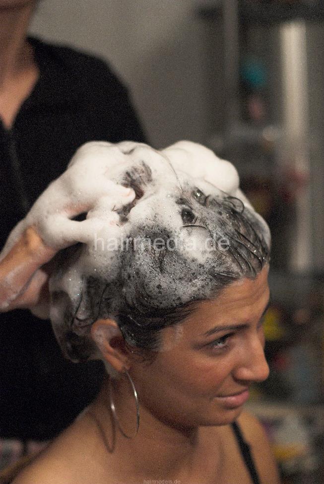 9105 Homeoffice - Marinela by AlisaF shampoo into dry hair technique