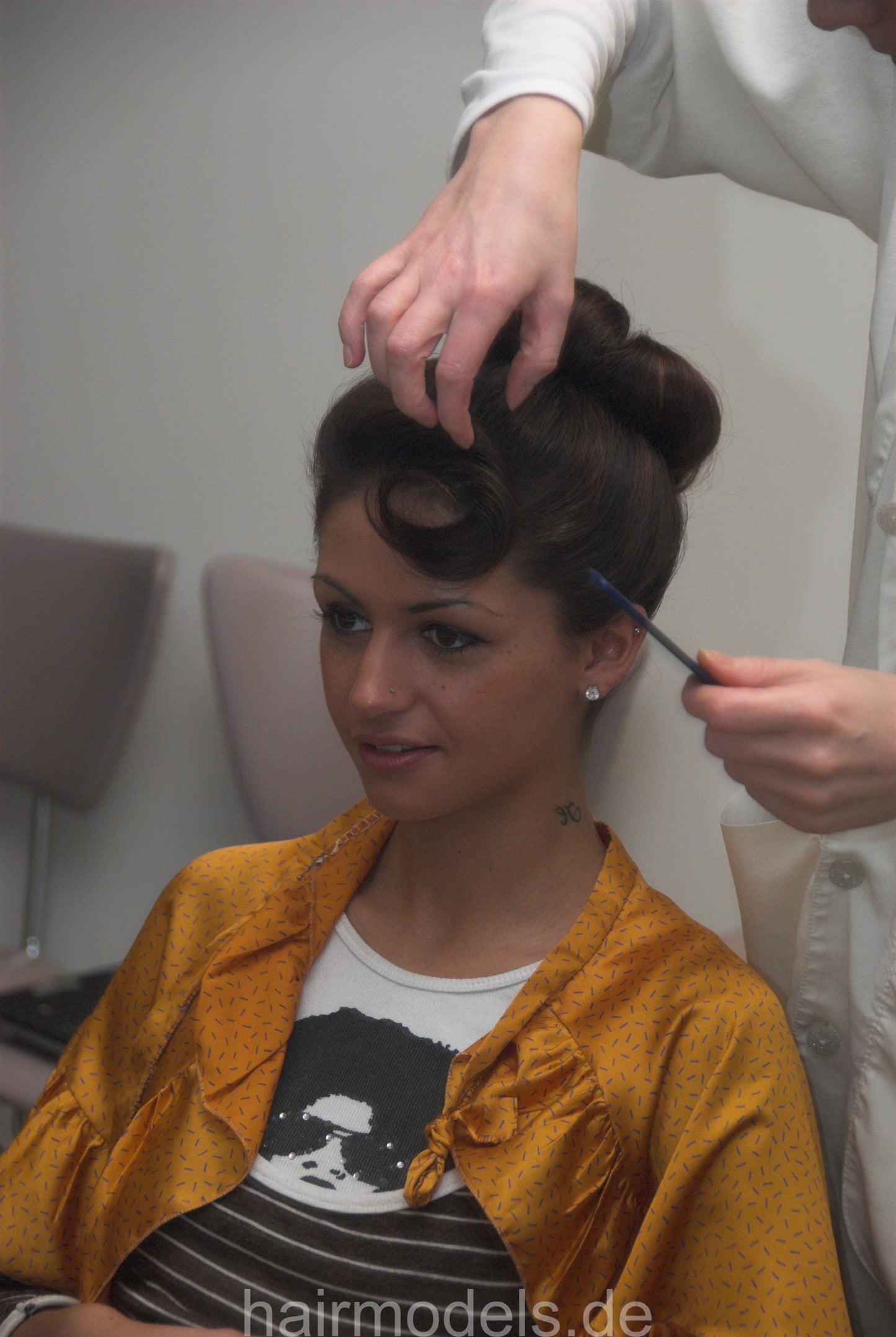 667 Mila Berlin 2 set, tease and updo, beehive