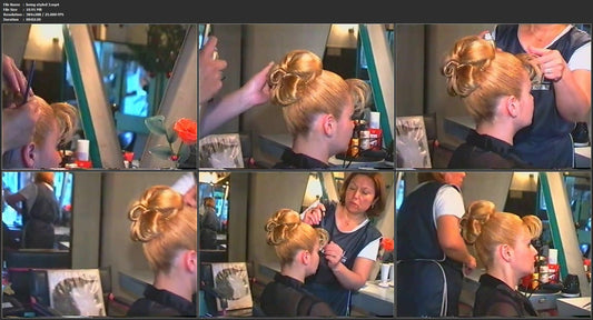 6213 Julia hairdresser 2 Sousan at hairsalon 3 beeing styled 3