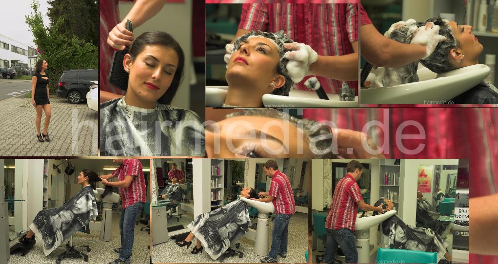 6127 JacquelineP hairwash and set by barber complete