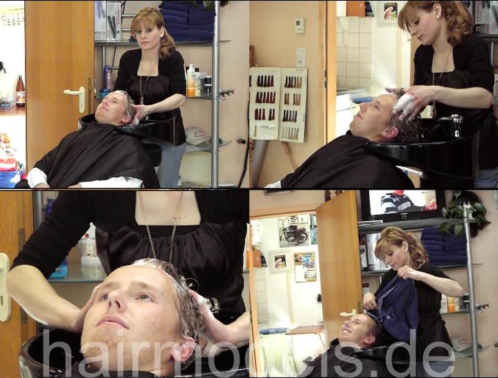 241 Duesseldorf boy backward shampoo by barberette 180 sec video for download
