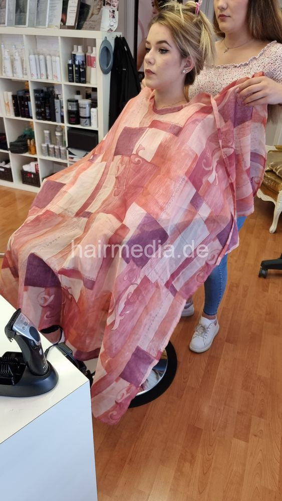 Inge TV unique very large nylon cape tieclosure thin style, transparent cape e0124