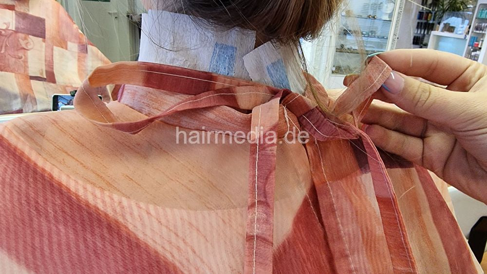 Inge TV unique very large nylon cape tieclosure thin style, transparent cape e0124