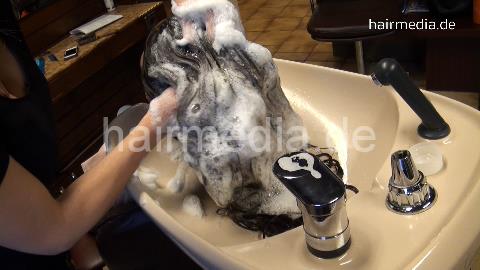 361 OlgaO by JuliaS backward shampooing the thick and long hair of shampoogirl