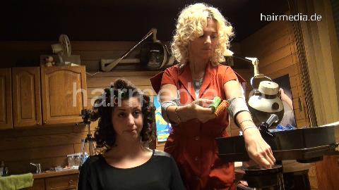 6158 Aylin 3 dryer and finish controlled by fresh curled Dzaklina barberette
