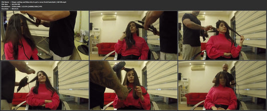 1062 fringe cutting and blow dry to get a sexy fresh hairstyle!