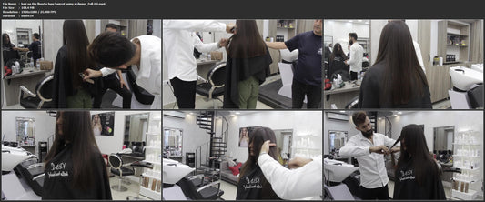 1062 hair on the floor! a long haircut using a clipper