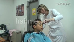 1136 Johan youngboy firm haircut cut and forward salon shampooing hairwash by JelenaB