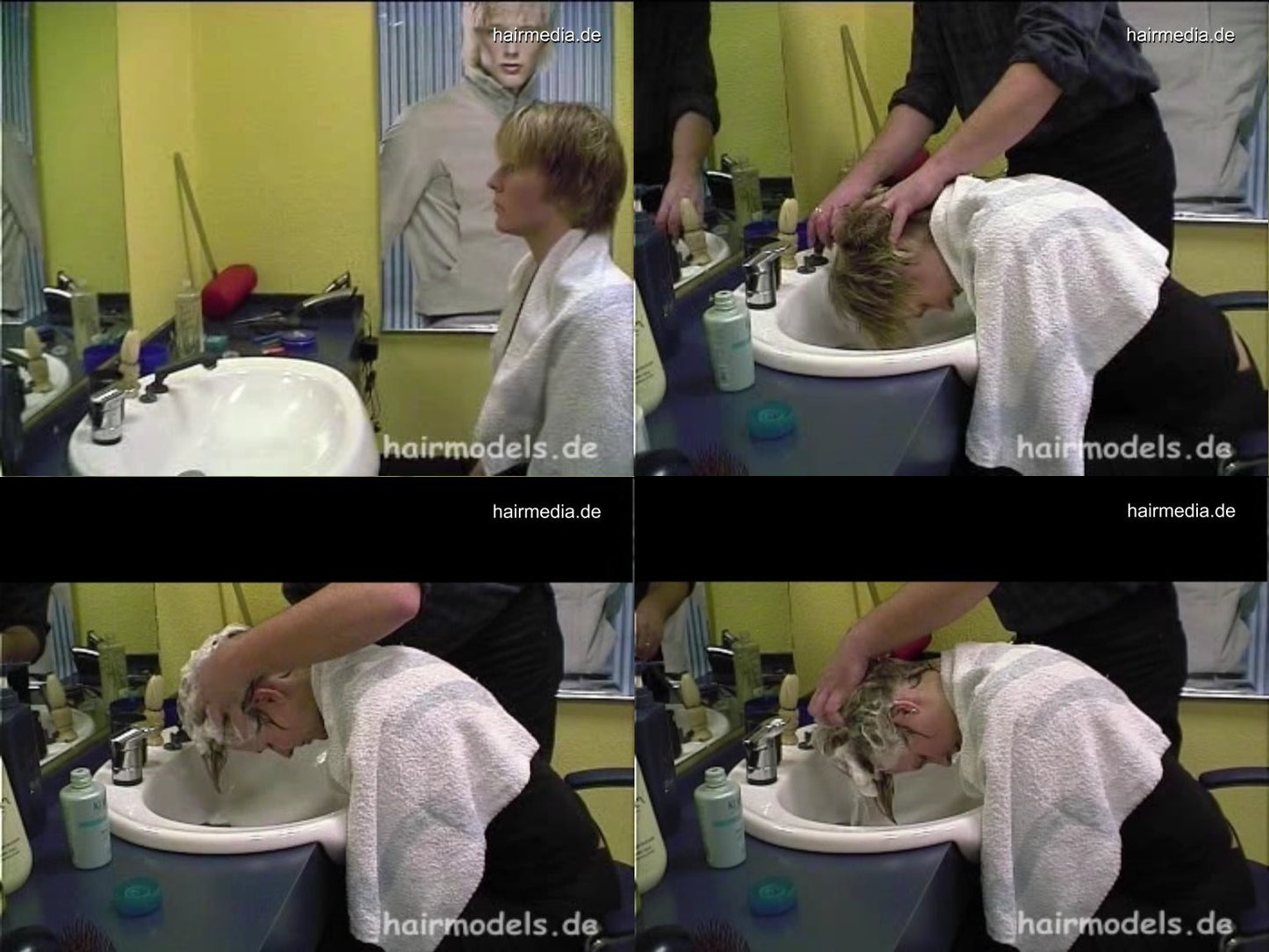 h070 ClaudiaL 4 strong forward shampoo hairwash by barber 8 min video for download