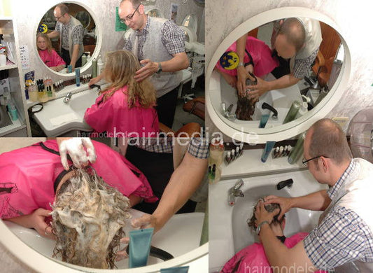 716 Barber Perm shampoo part forward