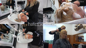 4051 Dzaklina 2 wash backward salon shampoo bleached hair