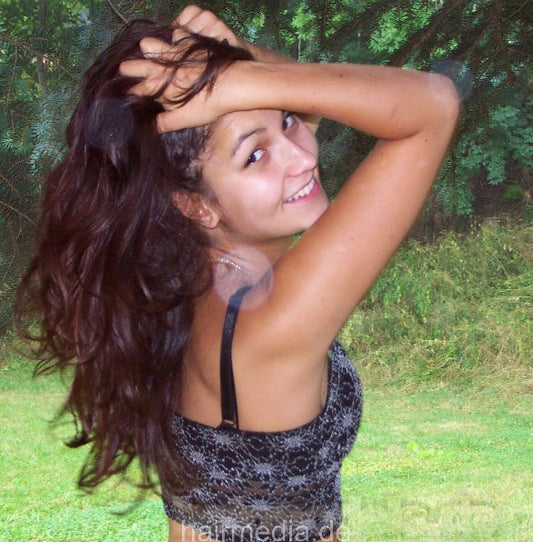 6206 Angelina outdoor finshed hair show 4 min video