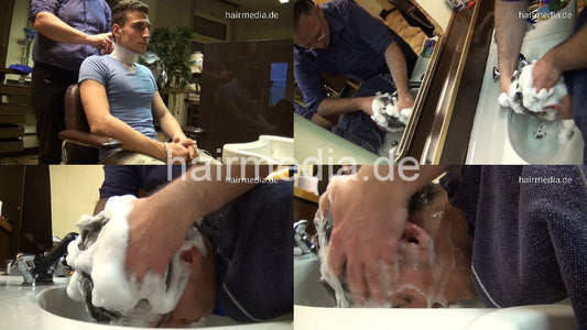 297 Davide 1 forward shampoo hairwash by barber Nico