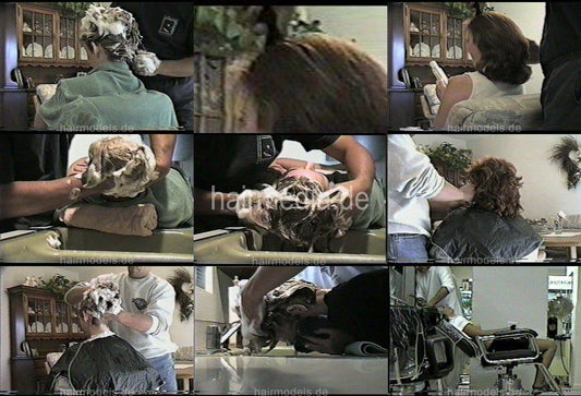 908 Joe shampooing at home backward and upright