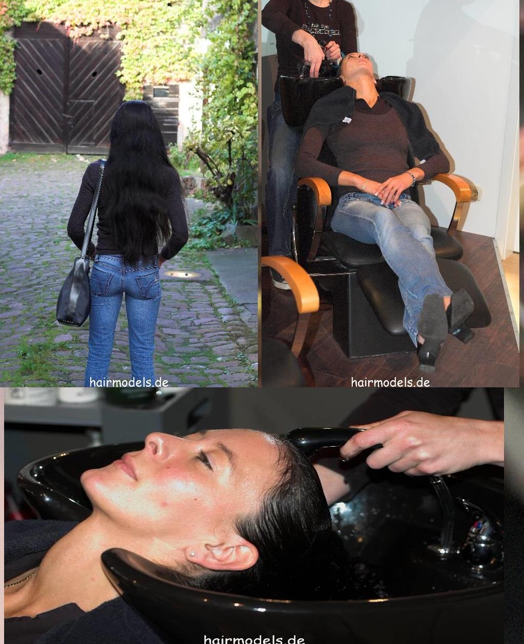 786 Kerstin wash, long thick hair black bowl