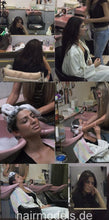 Load image into Gallery viewer, 653 Marinela in kimono salon backward shampooing by topmodel AlisaF