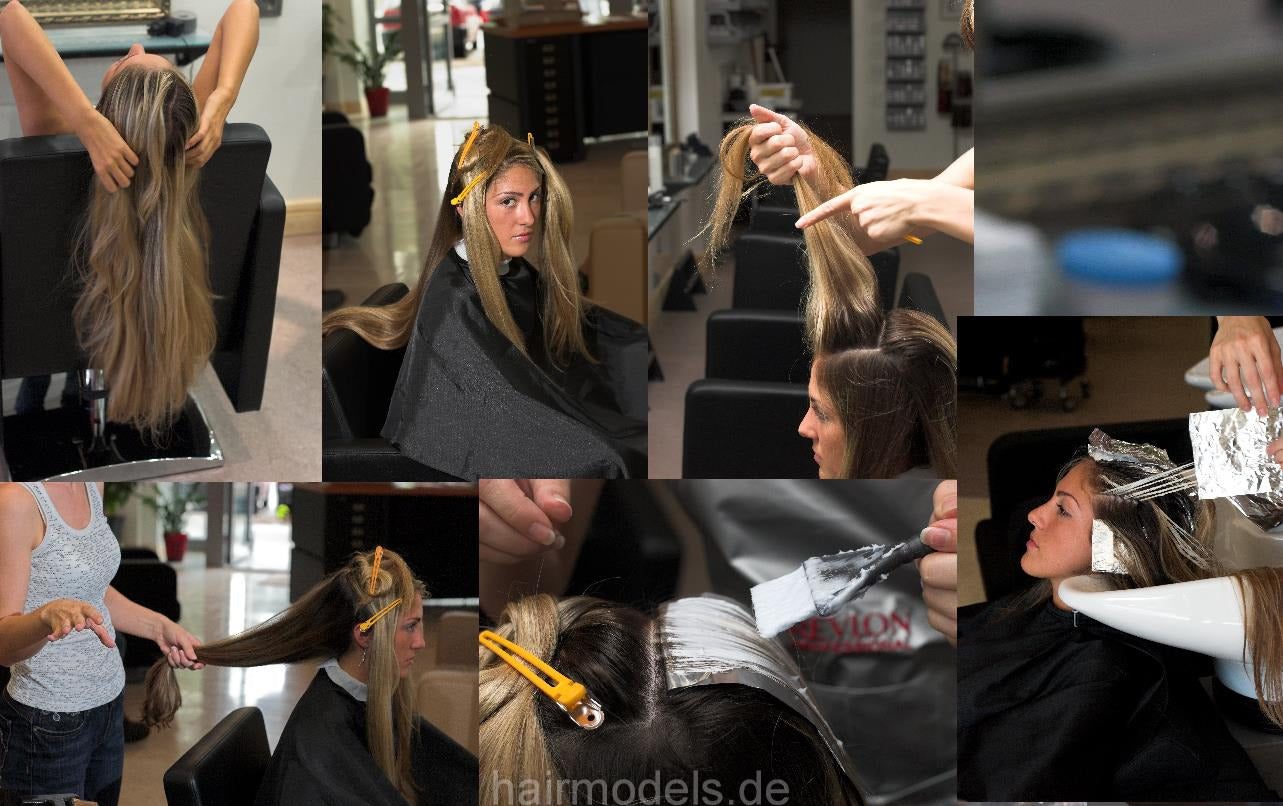 459 AlisaF 2007 highlights, blond long teen hair