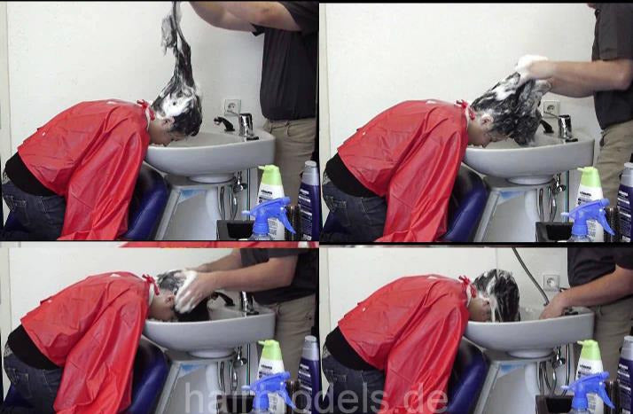 142 Gamze 2 forward over backward sink and upright wash by barber