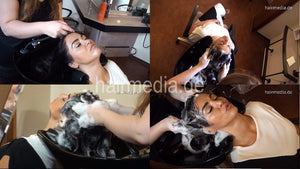 366 FatmaY 1 XXL black hair salon backward shampoo by Lena blackbowl