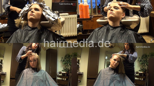 4033 LisaB 6 backward shampoo and dry by MelanieGoe