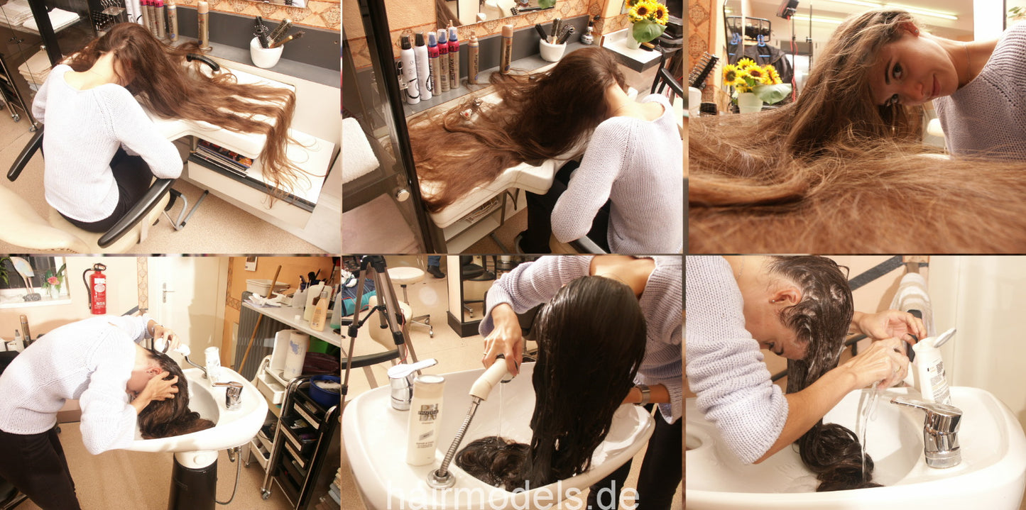 183 Marianne XXL hair comb, play. 2x shampooing 30 min video TRAILER