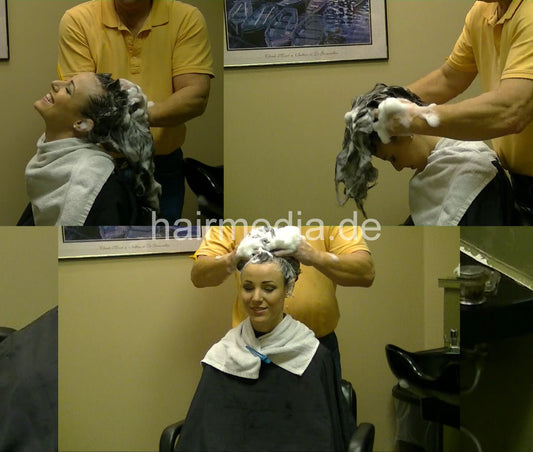 9025 Jordyn 2 upright hairwash by american barber in homesalon