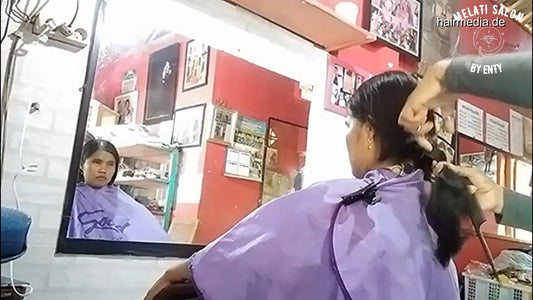 8600 03 Haircut By Chance - Beautiful girl's hair chopped