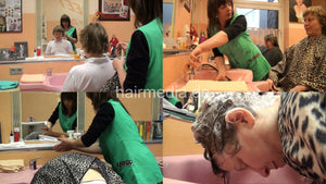 7024 01 mom forward wash hair shampooing by green nylon apron barberette