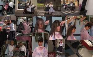 166 Flower Power 3  Aprons RSK Capes Haircut AnjaS 57 min video DVD