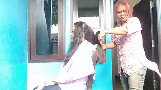 8600 14 outside home haircut dry hair