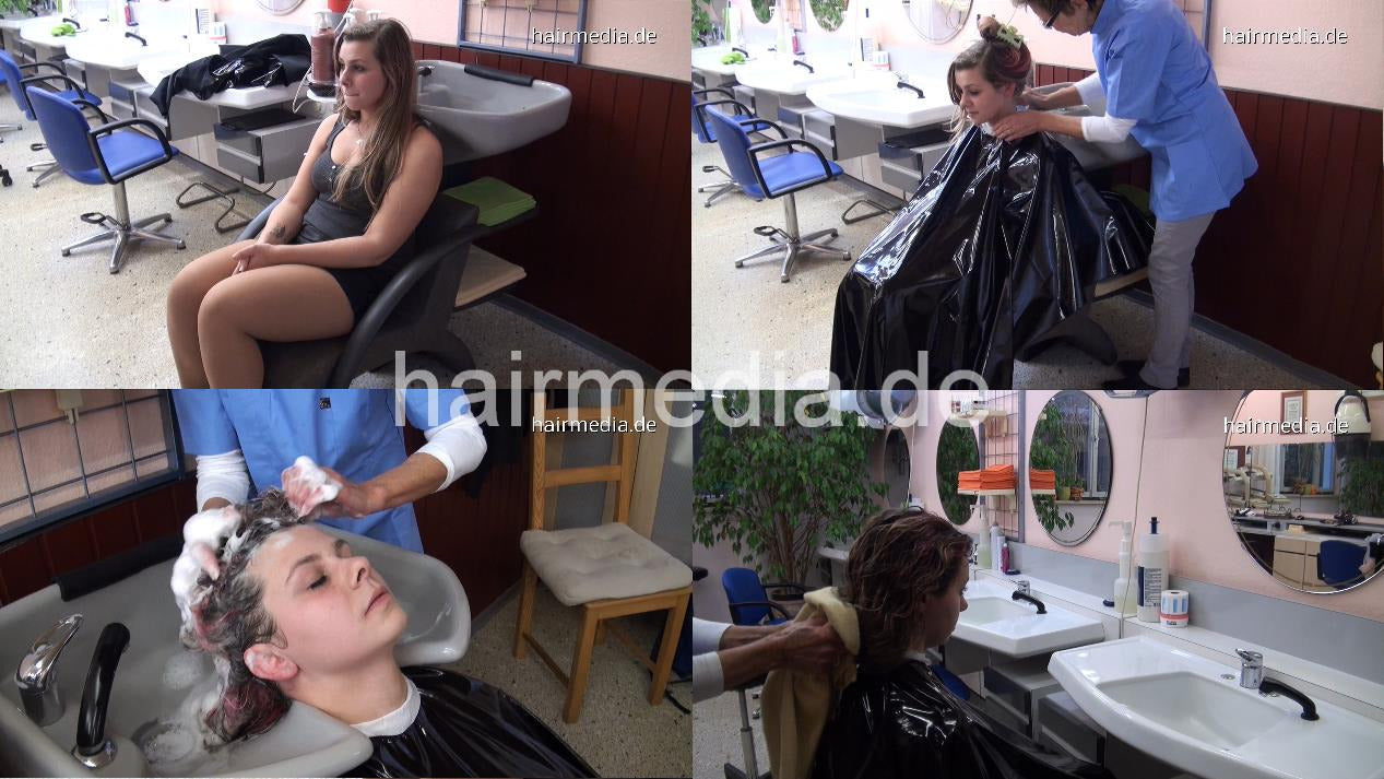 6168 Michele backward shampoo and set 51 min HD video for download